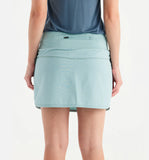 LADIES FREE FLY BAMBOO LINED BREEZE SKORT - SEA GLASS