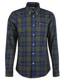 BARBOUR WETHERAM TAILORED SHIRT - OLIVE