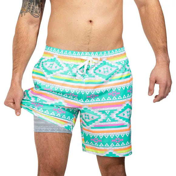 CHUBBIES THE EN FUEGOS 7IN LINED STRETCH SHORT