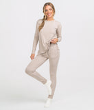 LADIES SOUTHERN SHIRT  SINCERELY SOFT HEATHER JOGGERS - MORNING COFFEE