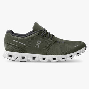 MENS ON CLOUD 5 - OLIVE/WHITE