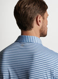 PETER MILLAR REES PERFORMANCE JERSEY POLO - BALTIC BLUE./BLUE FROST
