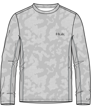 HUK ICON X RUNNING LAKES LONG SLEEVE - OVERCAST GREY – Lazarus of Moultrie