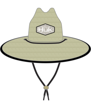 HUK RUNNING LAKES STRAW HAT - OVERCAST GREY – Lazarus of Moultrie