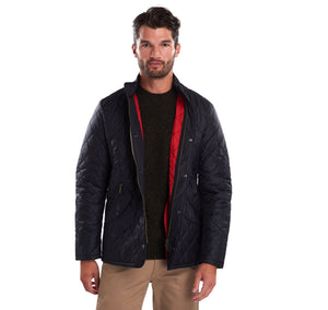 BARBOUR FLYWEIGHT CHELSEA QUILTED JACKET - BLACK