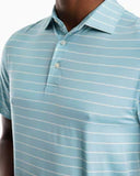 SOUTHERN TIDE DRIVER NEARSHORE STRIPED PERFORMANCE POLO SHIRT - OCEAN TEAL