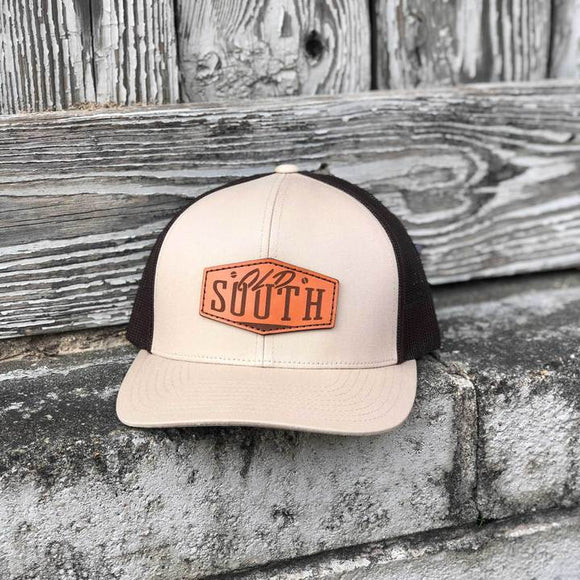 OLD SOUTH LEATHER PATCH TRUCKER HAT