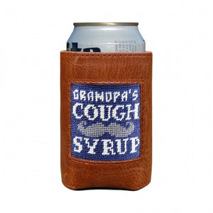 SMATHERS & BRANSON GRANDPA'S COUGH SYRUP NEEDLEPOINT CAN COOLER