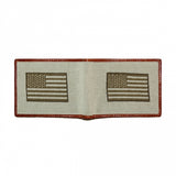 SMATHERS & BRANSON ARMED FORCES FLAG NEEDLEPOINT WALLET